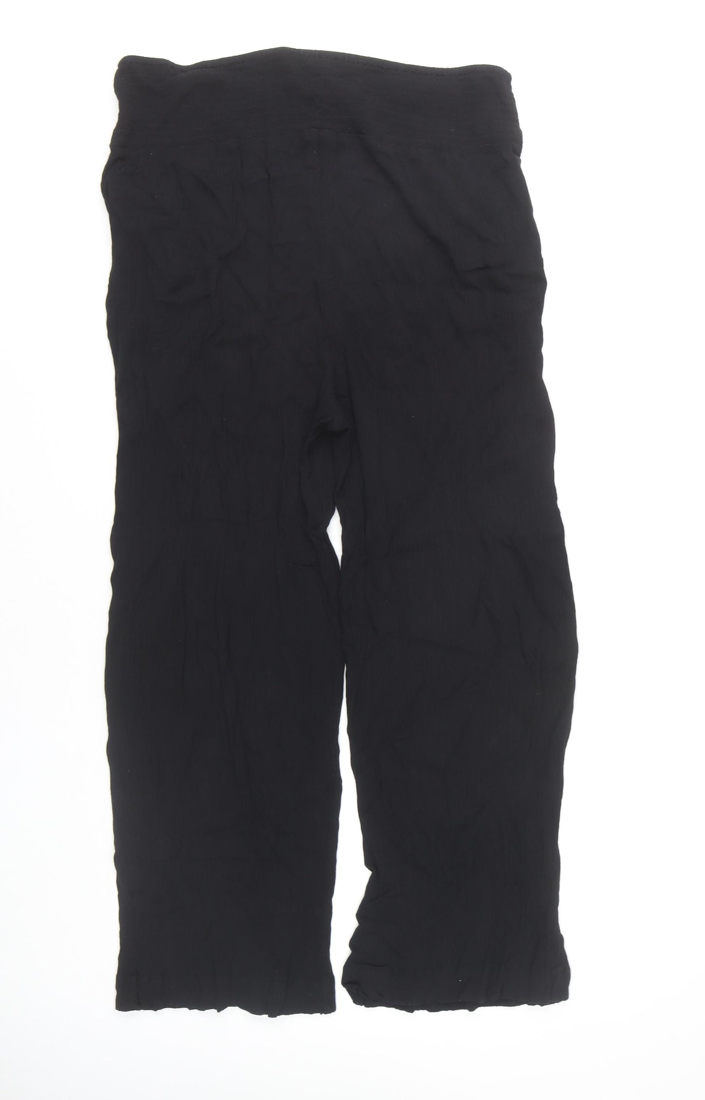 Fat Face Women's Black Wide-Leg Trousers Size 18