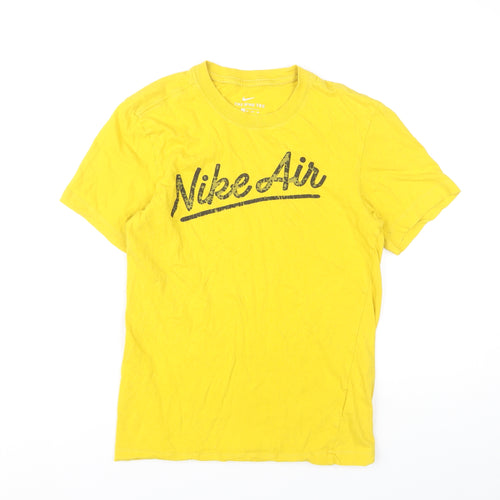 Nike Men's Yellow XS Graphic Print T-Shirt