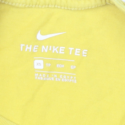 Nike Men's Yellow XS Graphic Print T-Shirt