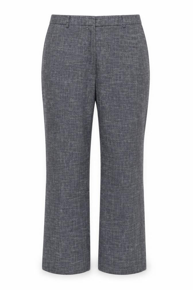 Front view of Monsoon Women's Grey Trousers, size 16, Business Casual
