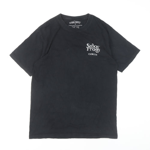 Señor Frog's Men's Black Beach Graphic T-Shirt M