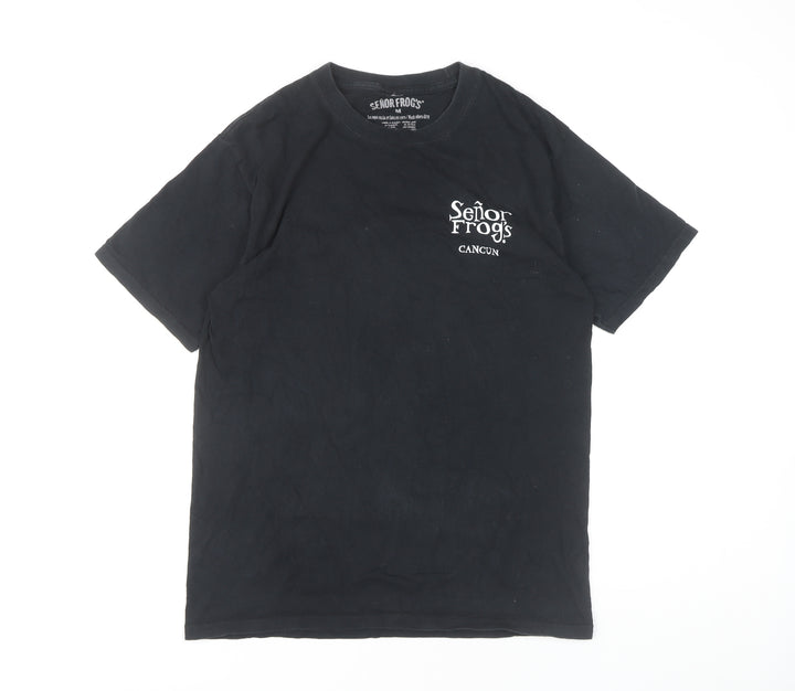 Señor Frog's Men's Black Beach Graphic T-Shirt M