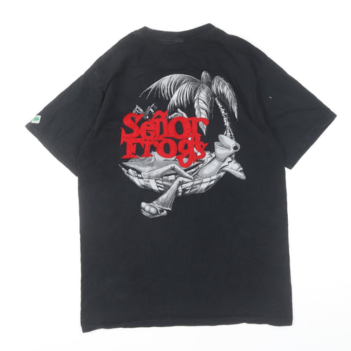 Señor Frog's Men's Black Beach Graphic T-Shirt M