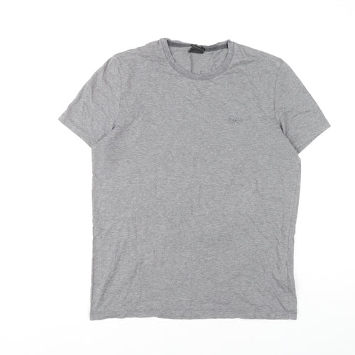 Hugo Boss Mens Grey Slim Fit T-Shirt Medium