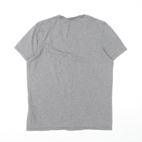Hugo Boss Mens Grey Slim Fit T-Shirt Medium