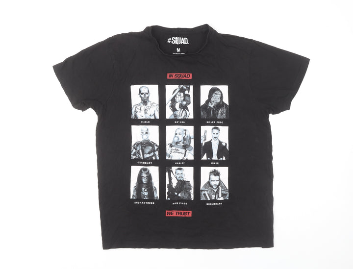 Squad Men's Black M Graphic T-Shirt DC Comics