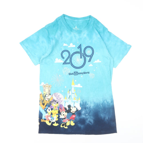 Disney Unisex Blue Graphic T-Shirt Size S