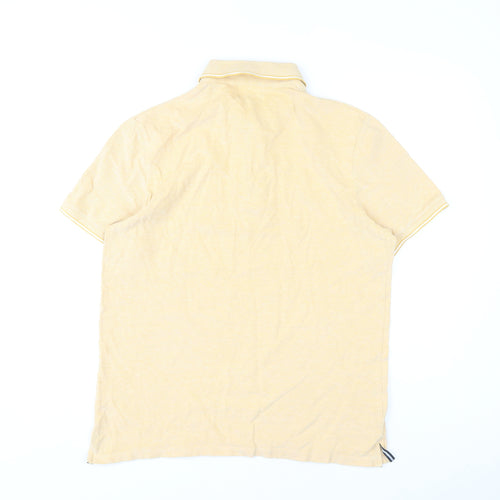 Galeries Lafayette Men's Yellow L Polo Shirt