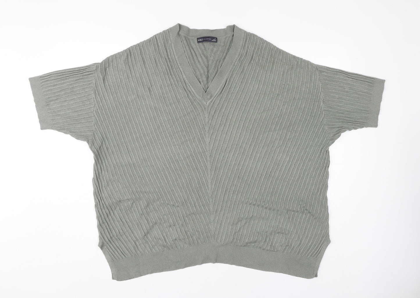 Marks and Spencer Women's V-Neck Jumper XL