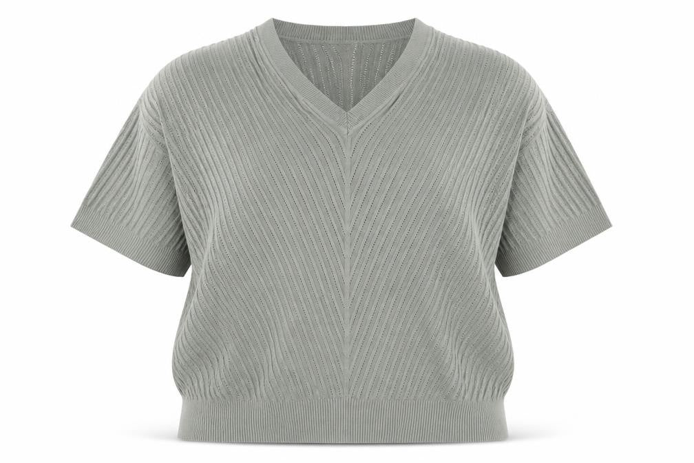 Front view of Marks & Spencer Women's V-Neck Jumper XL