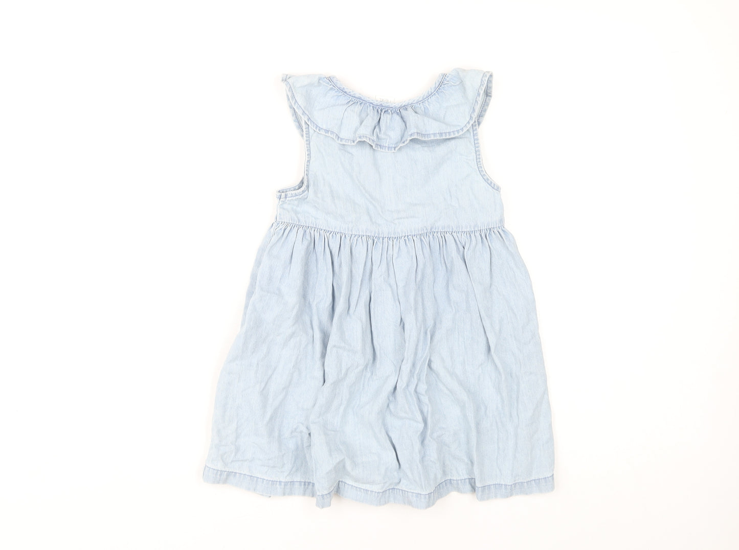 Next Girls Blue A-Line Dress 4-5 Years, Sleeveless Summer Outfit