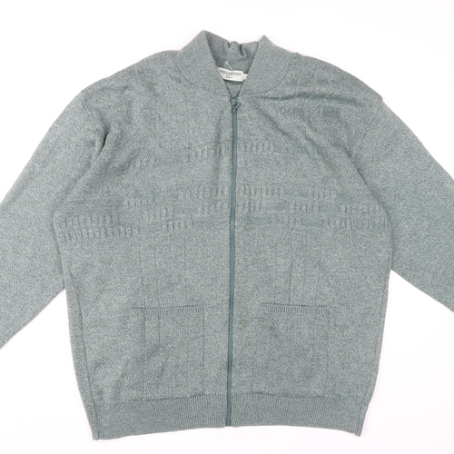 Greenwoods Men's Grey Full Zip Jumper XL