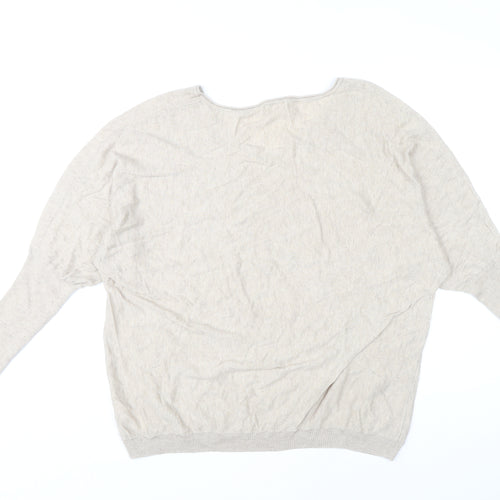 Monsoon Women's Beige V-Neck Pullover Jumper L