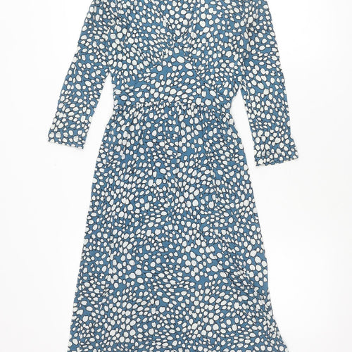 Dickins & Jones Women's Blue Dress Size 8 Long Sleeve