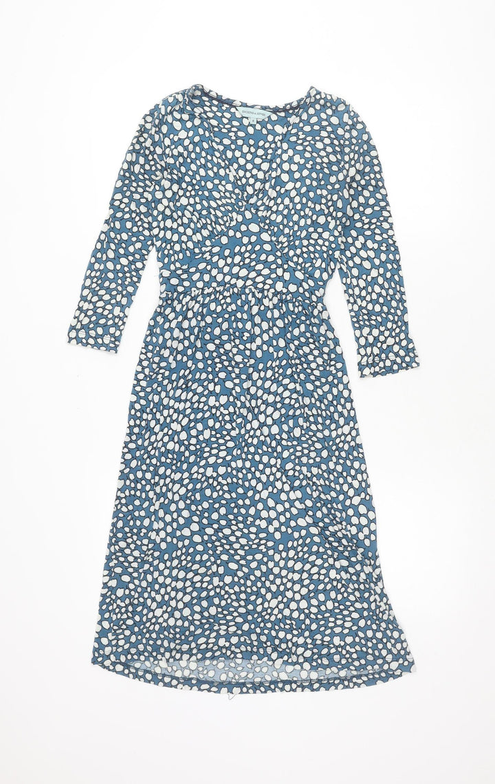 Dickins & Jones Women's Blue Dress Size 8 Long Sleeve