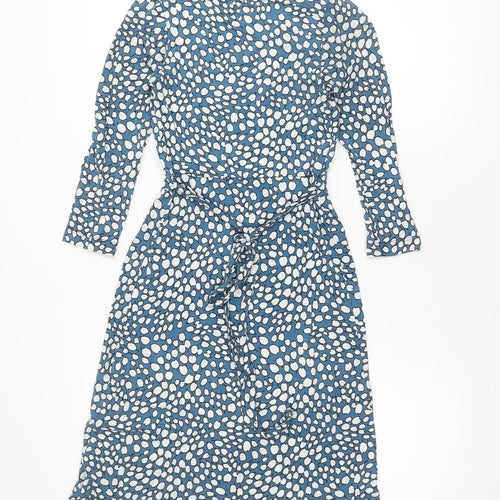 Dickins & Jones Women's Blue Dress Size 8 Long Sleeve
