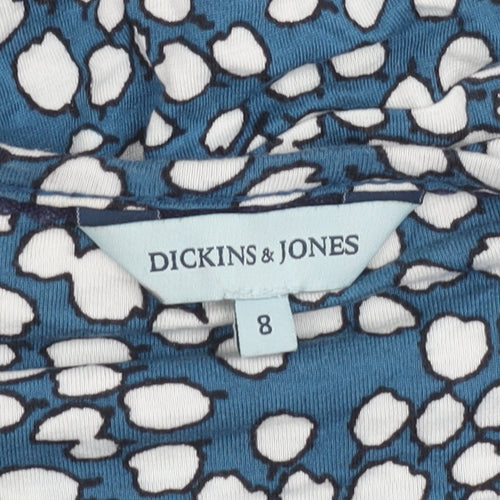 Dickins & Jones Women's Blue Dress Size 8 Long Sleeve