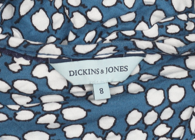Dickins & Jones Women's Blue Dress Size 8 Long Sleeve