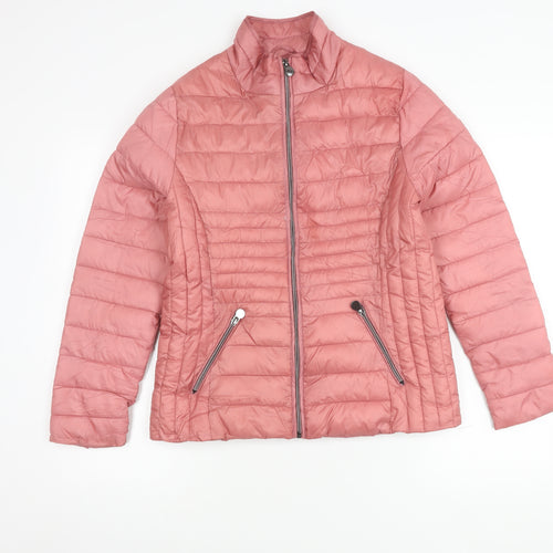 Betty Kay Women's Pink Puffer Jacket, Size 10, Winter Casual