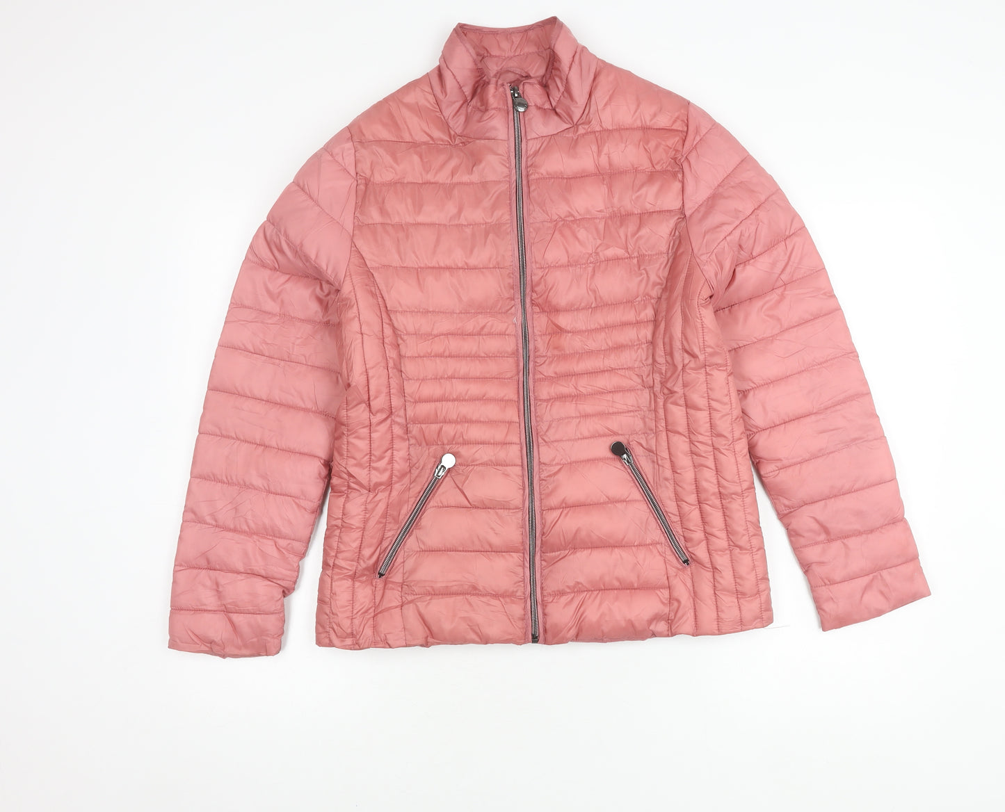Betty Kay Women's Pink Puffer Jacket, Size 10, Winter Casual