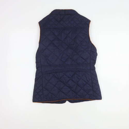 Jack In The Bag Women's Blue Quilted Waistcoat Size 10