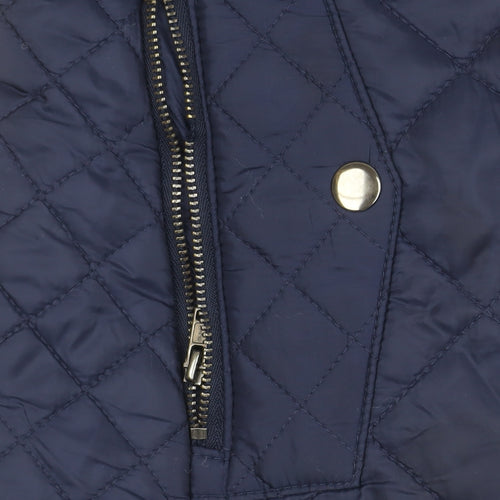 Jack In The Bag Women's Blue Quilted Waistcoat Size 10