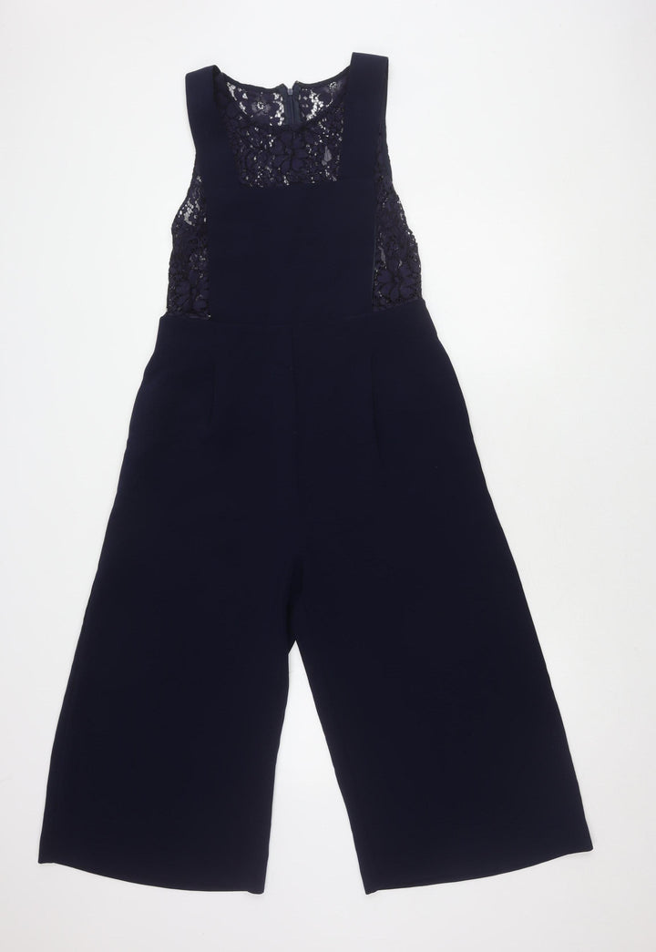 Jaspal Women's Blue Lace Jumpsuit M Formal Evening