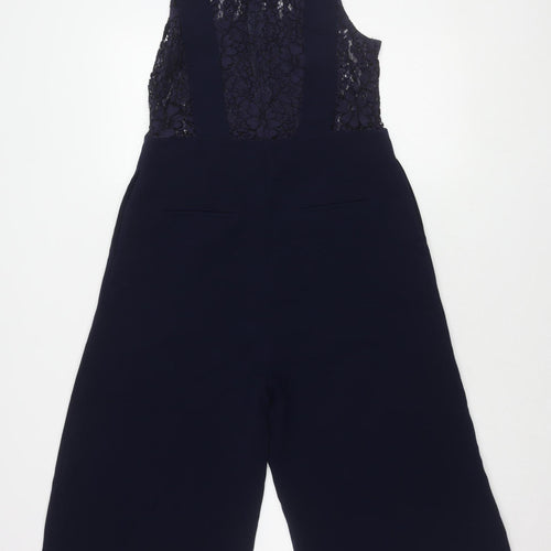 Jaspal Women's Blue Lace Jumpsuit M Formal Evening