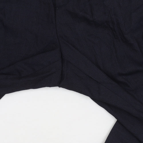 Zara Men's Blue Trousers Size L, Polyester Blend