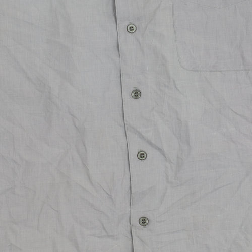 J. Cavelli Men's Grey Long Sleeve Button-Up Shirt M