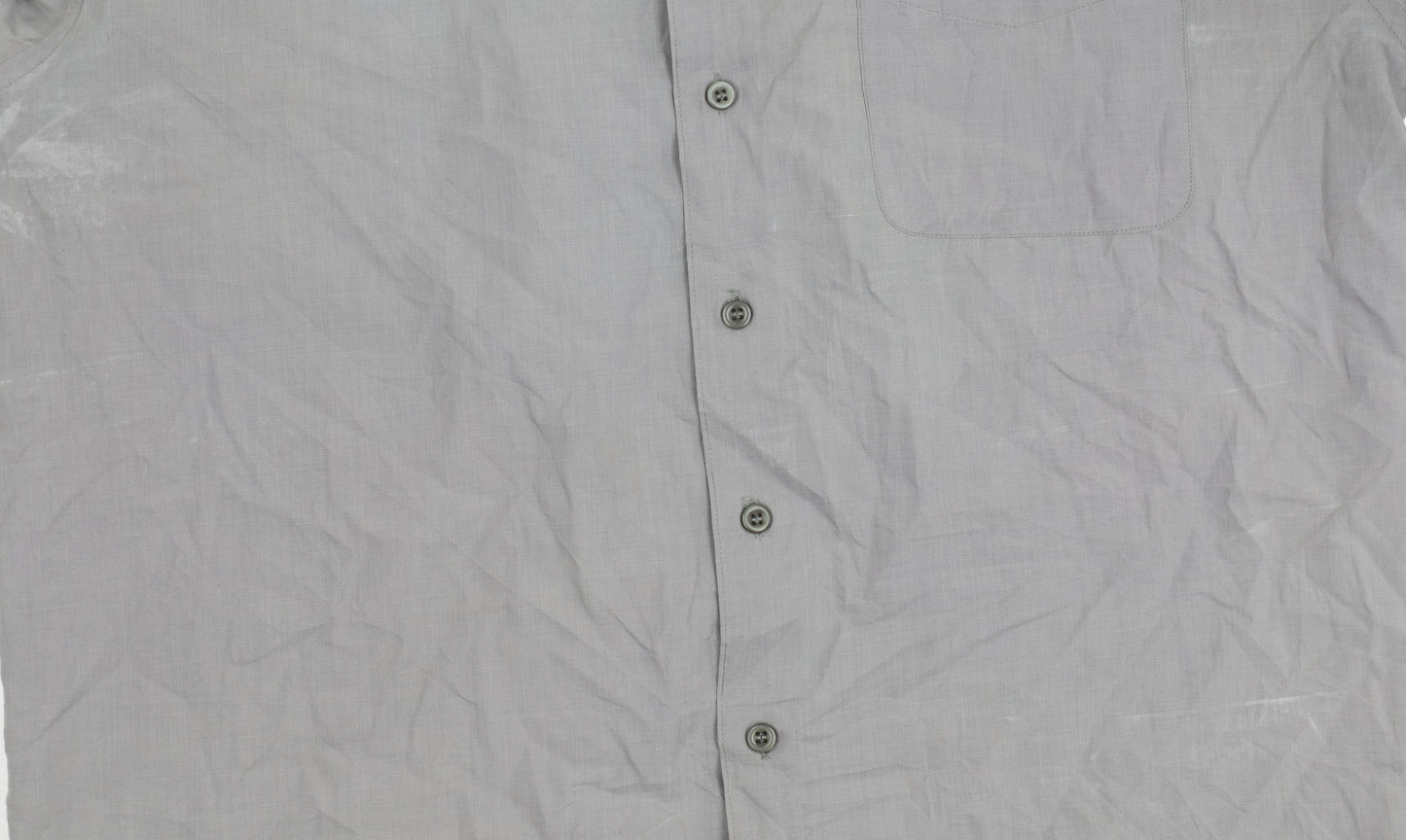 J. Cavelli Men's Grey Long Sleeve Button-Up Shirt M