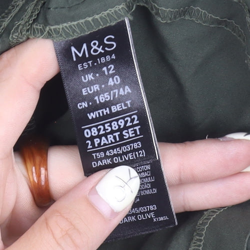 Marks and Spencer Green Women's Skirt Set Size 12