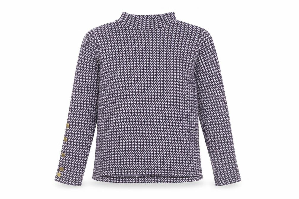 Front view of Khaadi Women's Multicoloured High Neck T-Shirt S