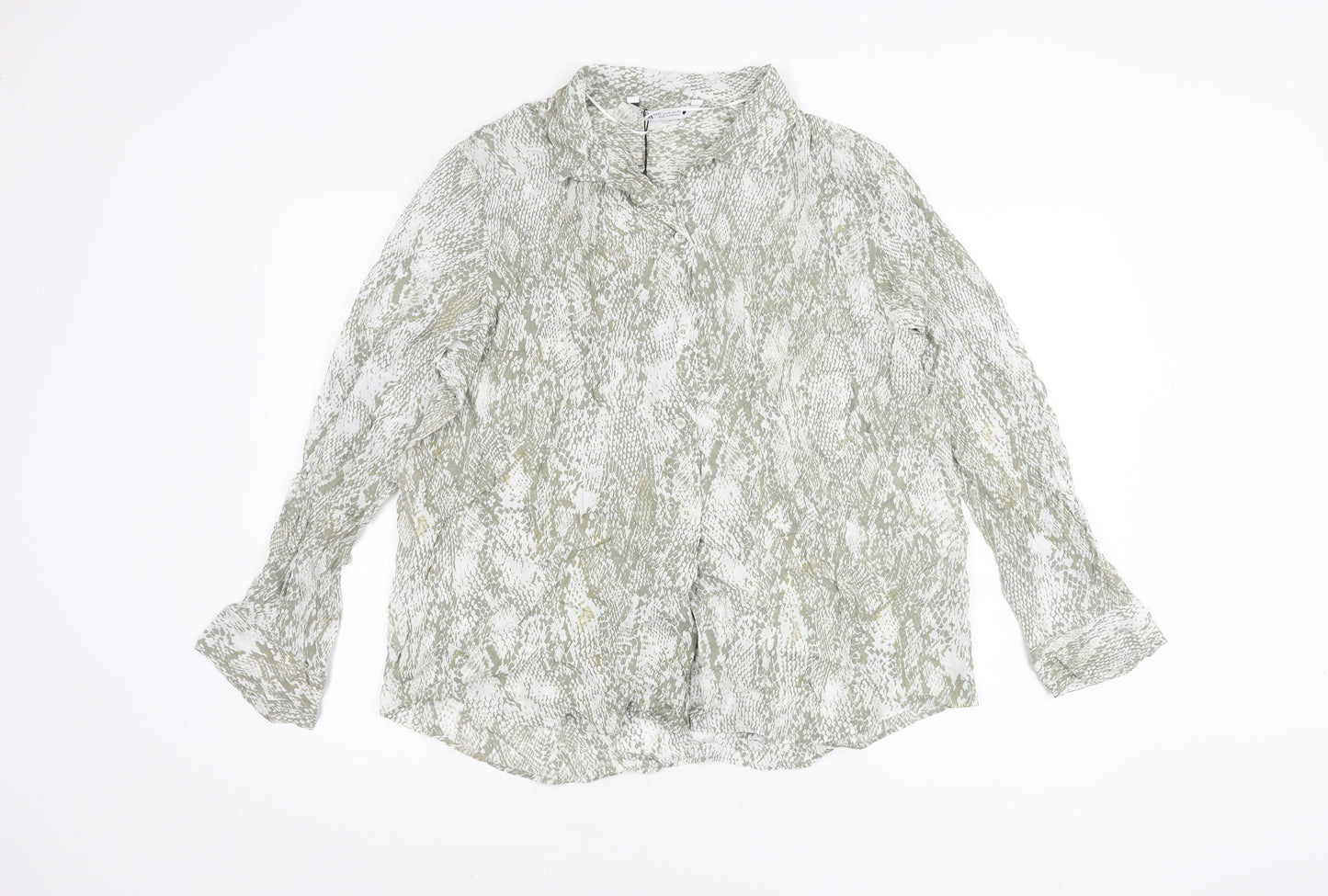 Zara Women's Multicoloured Animal Print Shirt