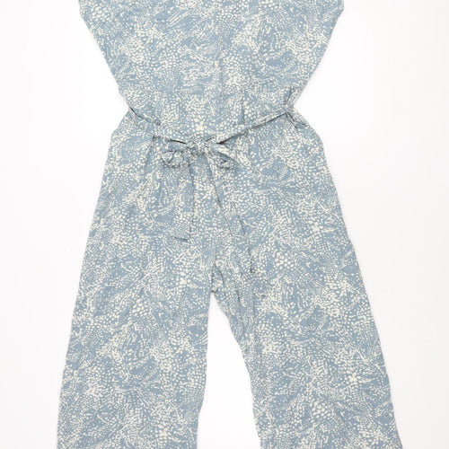 b.young Blue Women’s Jumpsuit UK 10 Geo Wide-Leg