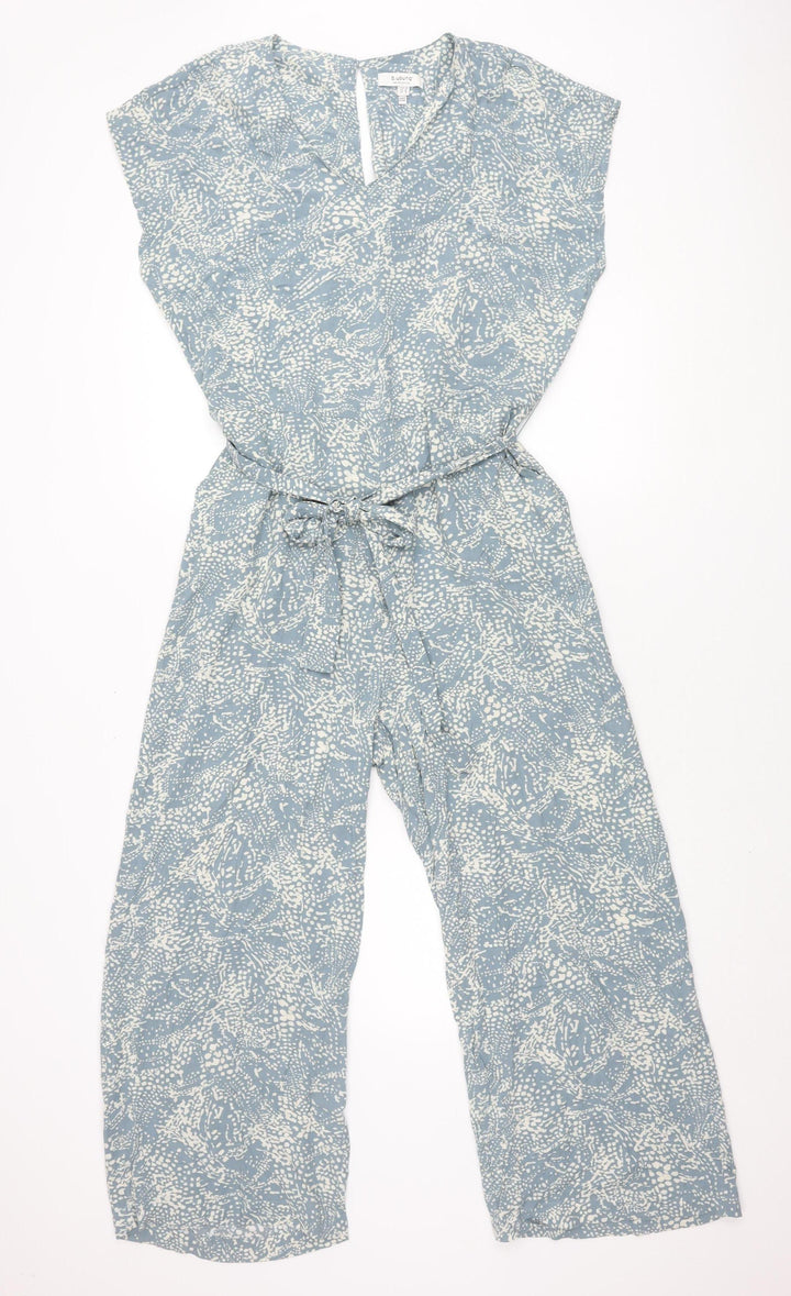 b.young Blue Women’s Jumpsuit UK 10 Geo Wide-Leg