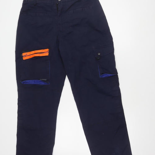 Delta Plus Cargo Trousers L Blue Unisex Adults Workwear
