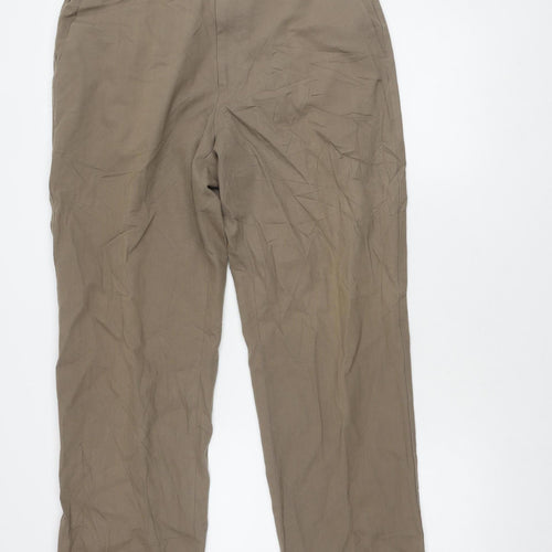 Marks and Spencer Men's Brown Trousers, L, Comfortable