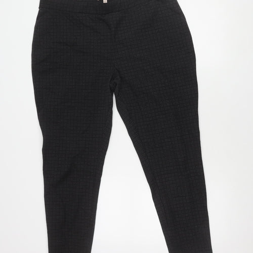 Philosophy Woman Black Check Trousers 2XL