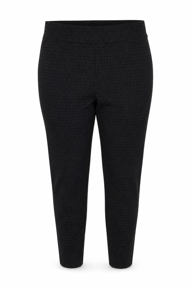 Front view of Philosophy Woman Black Check Trousers 2XL