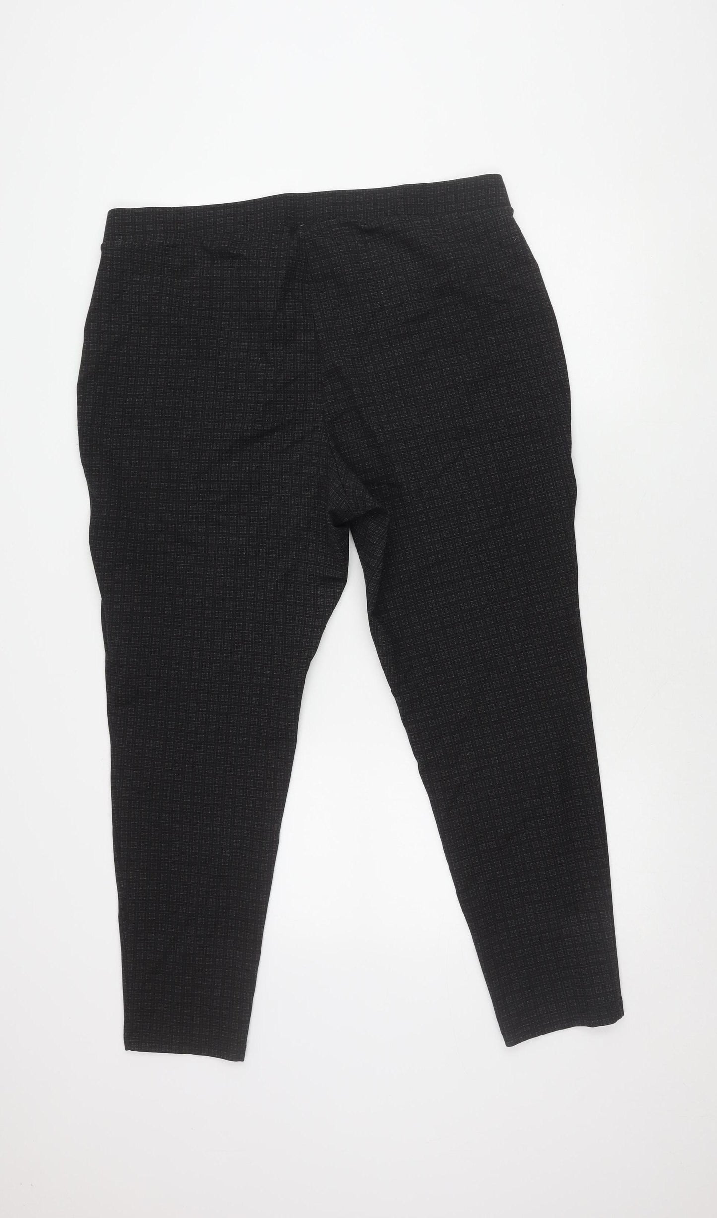 Philosophy Woman Black Check Trousers 2XL