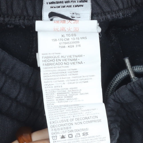 Nike Boys Black Jogger Trousers XL Activewear