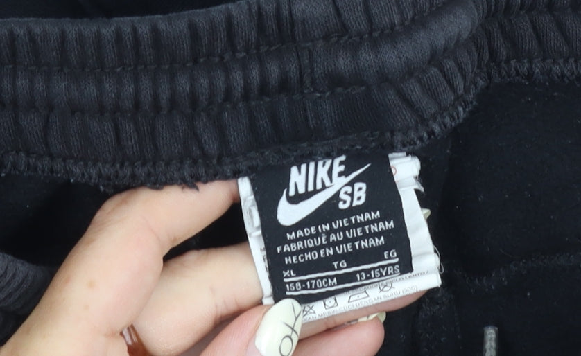 Nike Boys Black Jogger Trousers XL Activewear