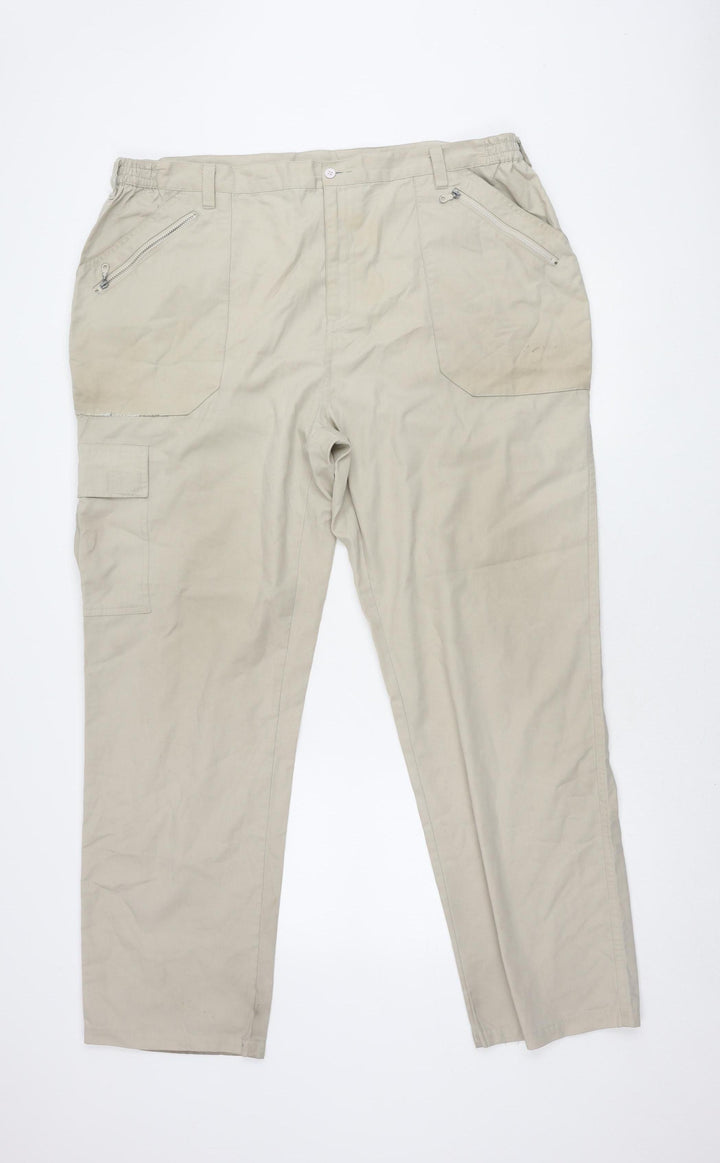 Cotton Traders Beige Cargo Trousers UK Size 14 Unisex
