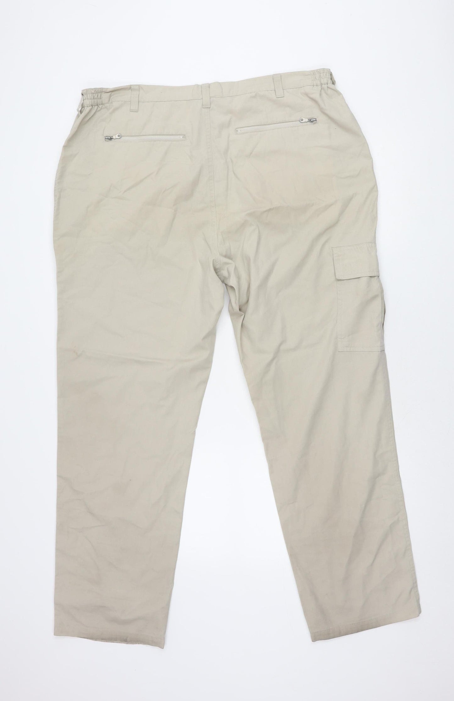 Cotton Traders Beige Cargo Trousers UK Size 14 Unisex