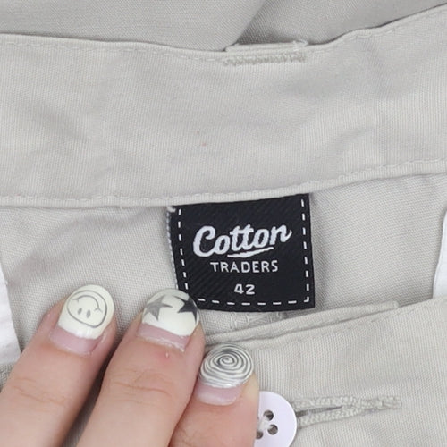 Cotton Traders Beige Cargo Trousers UK Size 14 Unisex