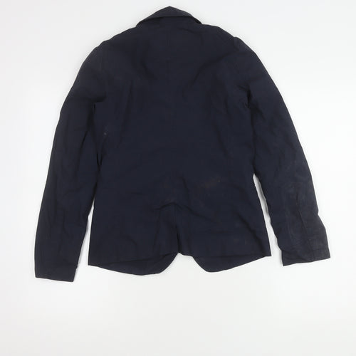 Player N. Unisex Blue Cotton Blazer S