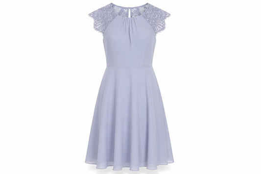 Front view of Monsoon Women's Grey A-Line Dress