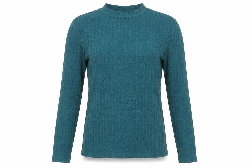Front view of Marks & Spencer Women's Green Long Sleeve Top