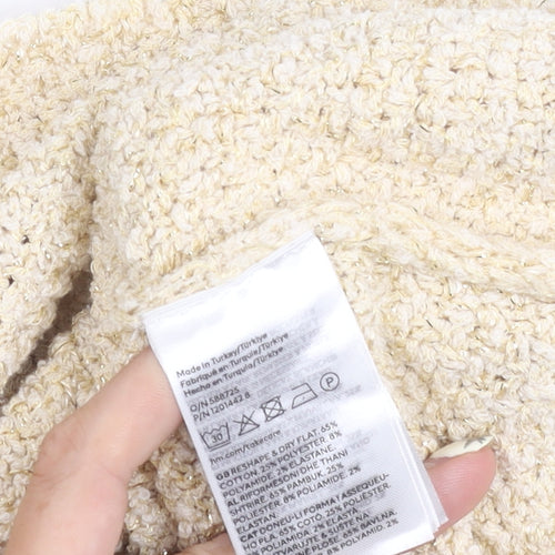 H&M Women's Beige Mini Skirt S